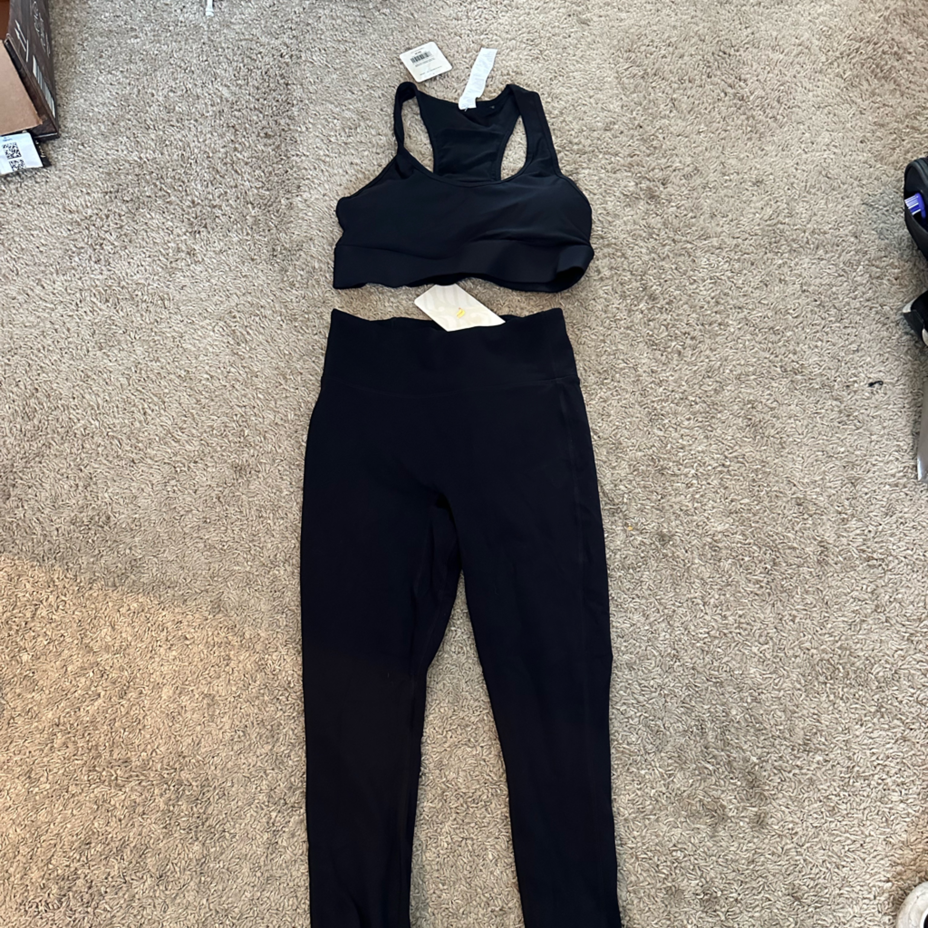 Fabletics Black Workout Set